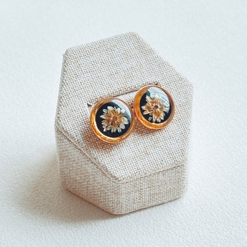 Broquel mini Dalia • Fondo negro